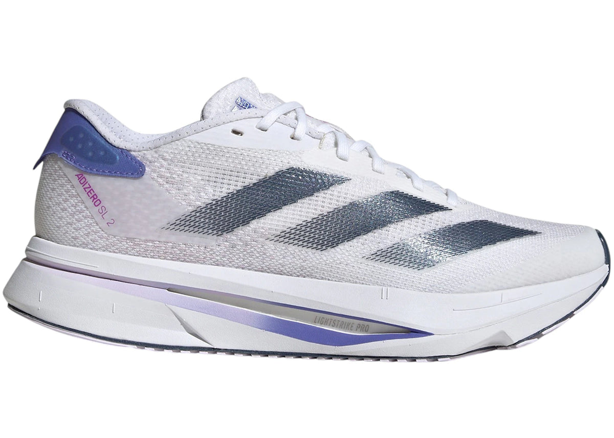adidas Adizero SL 2 Cloud White Preloved Ink Cobalt Blue (Women's) - vue secondaire A