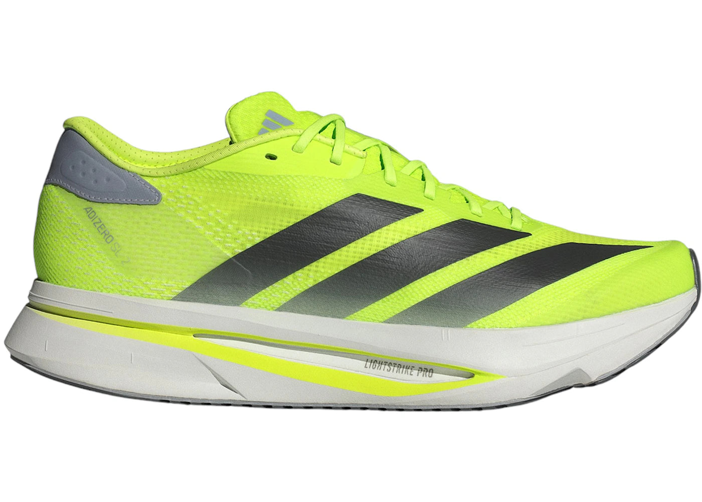 adidas Adizero SL2 Lucid Lemon Core Black Halo Silver - vue 360