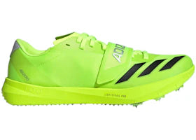 adidas Adizero TJ/PV Track and Field Lucid Lemon Core Black Silver Metallic