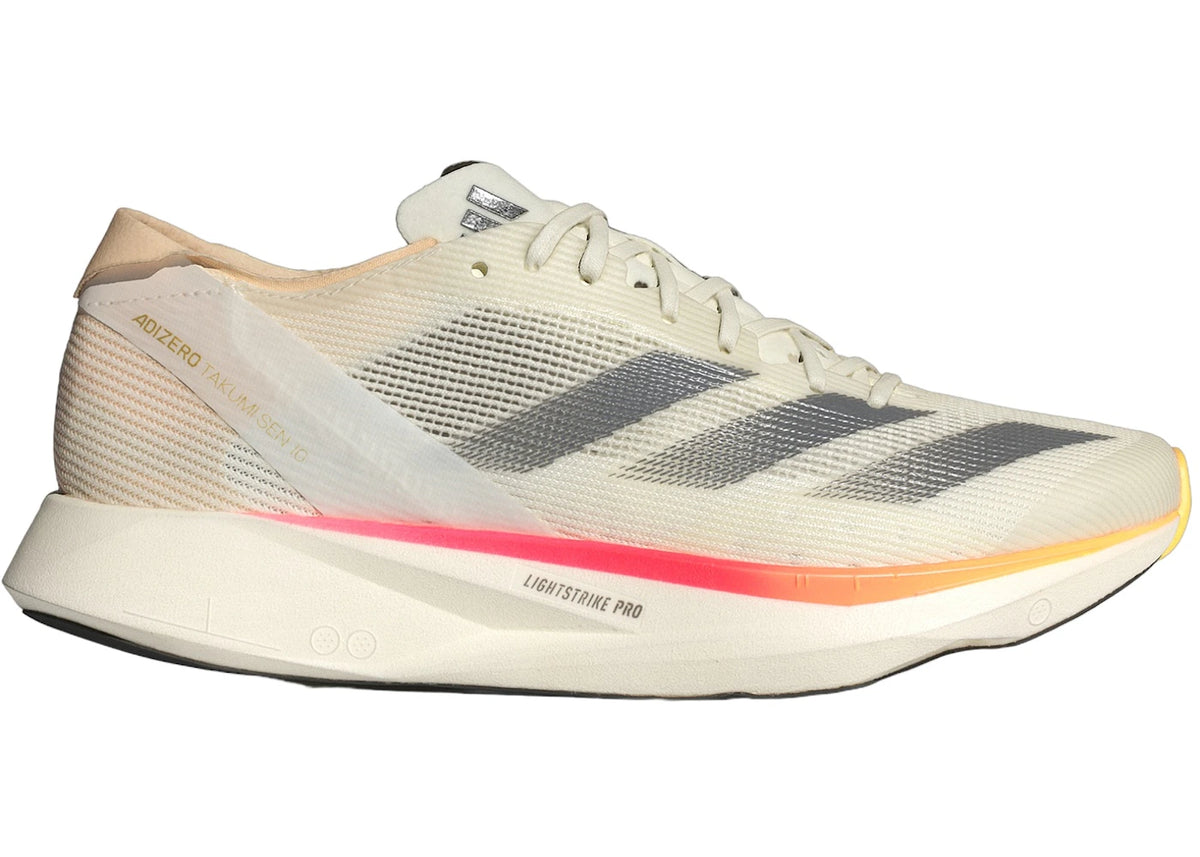 adidas Adizero Takumi Sen 10 Ivory Iron Metallic Off White (Women's) - vue secondaire A