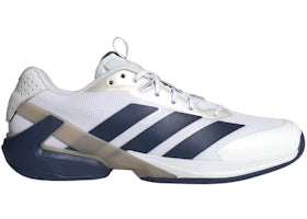 adidas Adizero Ubersonic 5 White Dark Blue Silver Metallic