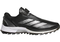 adidas Adizero ZG Lo BOA Spikeless Golf Black Silver Metallic