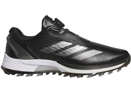adidas Adizero ZG Lo BOA Spikeless Golf Black Silver Metallic - sneakers view 2