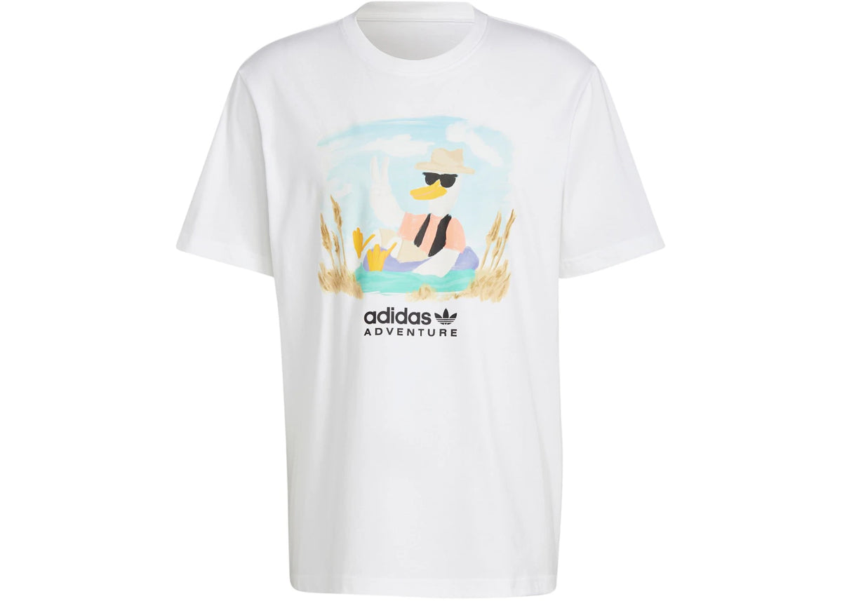 adidas Adventure Graphic Tee White - vue secondaire A