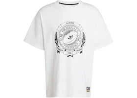 adidas & All Blacks Loose Graphic Ss T-Shirt Black Core White - vue 360
