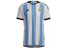 adidas Argentina 2022 Authentic Home Jersey White/Light Blue - authentic adidas apparel