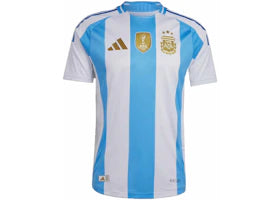 adidas Argentina 2024 Home Authentic Jersey White/Blue Burst - vue 360