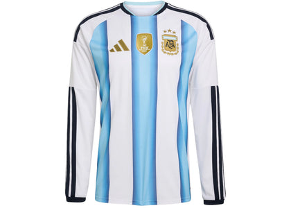 adidas Argentina 2026 Home Long Sleeve Jersey White Icey Blue Light Blue - authentic adidas apparel
