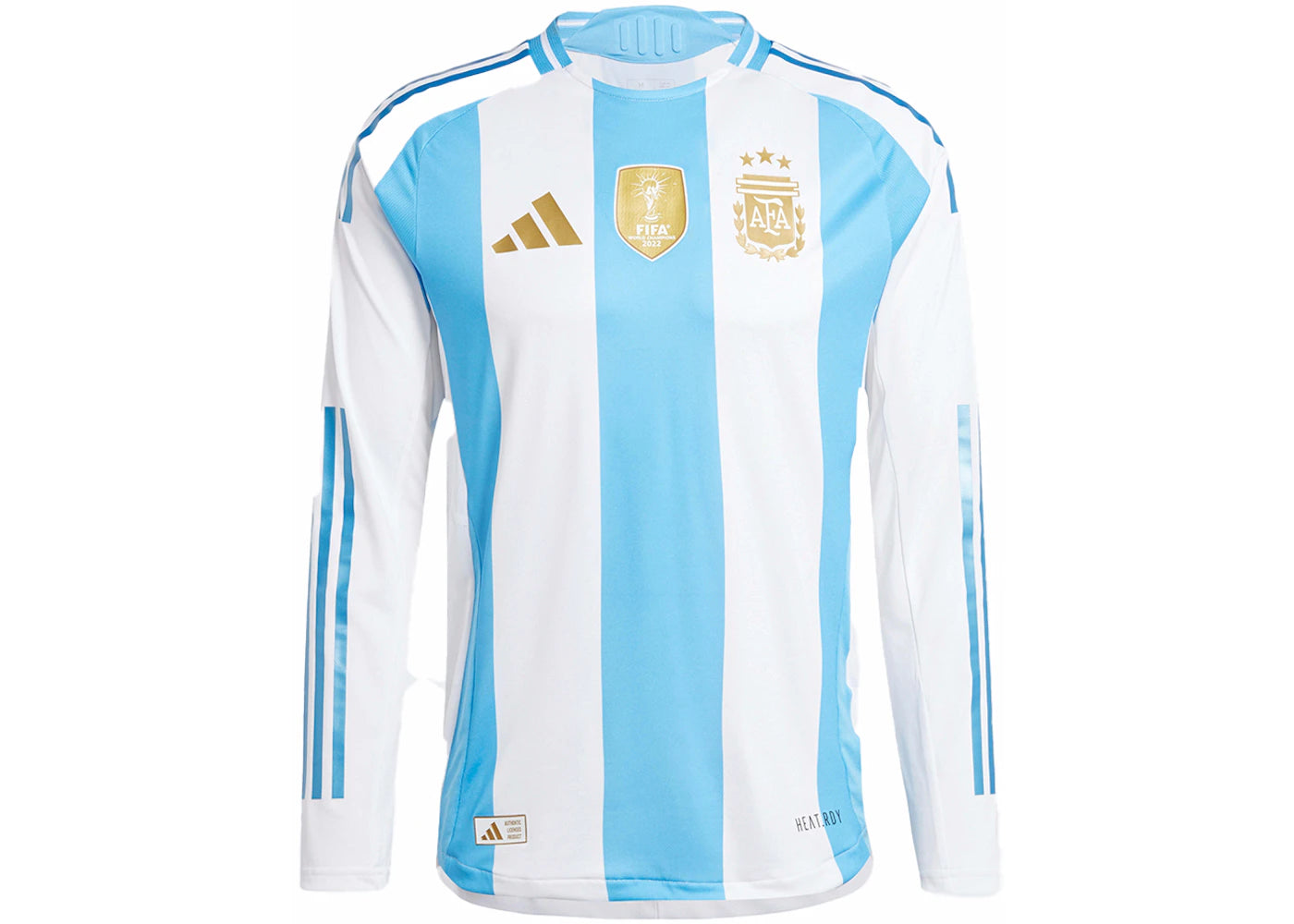adidas Argentina 24 Long Sleeve Home Authentic Jersey White/Blue Burst - vue secondaire A