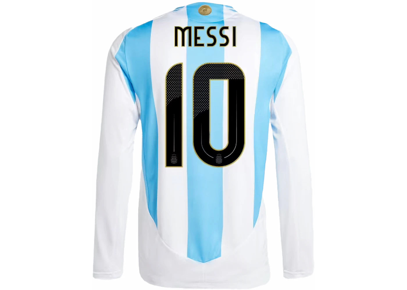 adidas Argentina 24 Long Sleeve Messi Home Authentic Jersey White/Blue Burst - vue secondaire B
