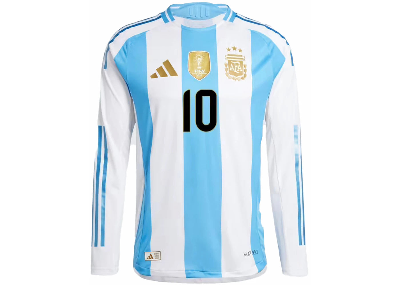 adidas Argentina 24 Long Sleeve Messi Home Authentic Jersey White/Blue Burst - vue secondaire A