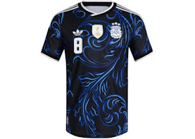 adidas Argentina 26 Away Authentic Fernandez Jersey Black/Lucid Blue/Blue Burst - vue 360