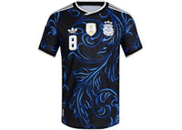adidas Argentina 26 Away Authentic Fernandez Jersey Black/Lucid Blue/Blue Burst