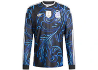 adidas Argentina 26 Away Authentic L/S Jersey Black/Lucid Blue/Blue Burst