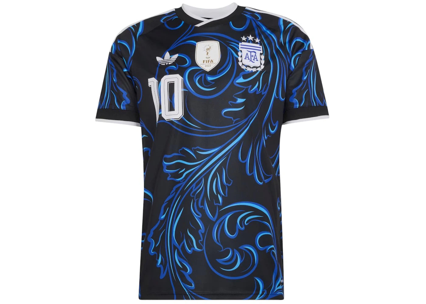 adidas Argentina 26 Away Messi Jersey Black/Lucid Blue/Blue Burst - vue 360