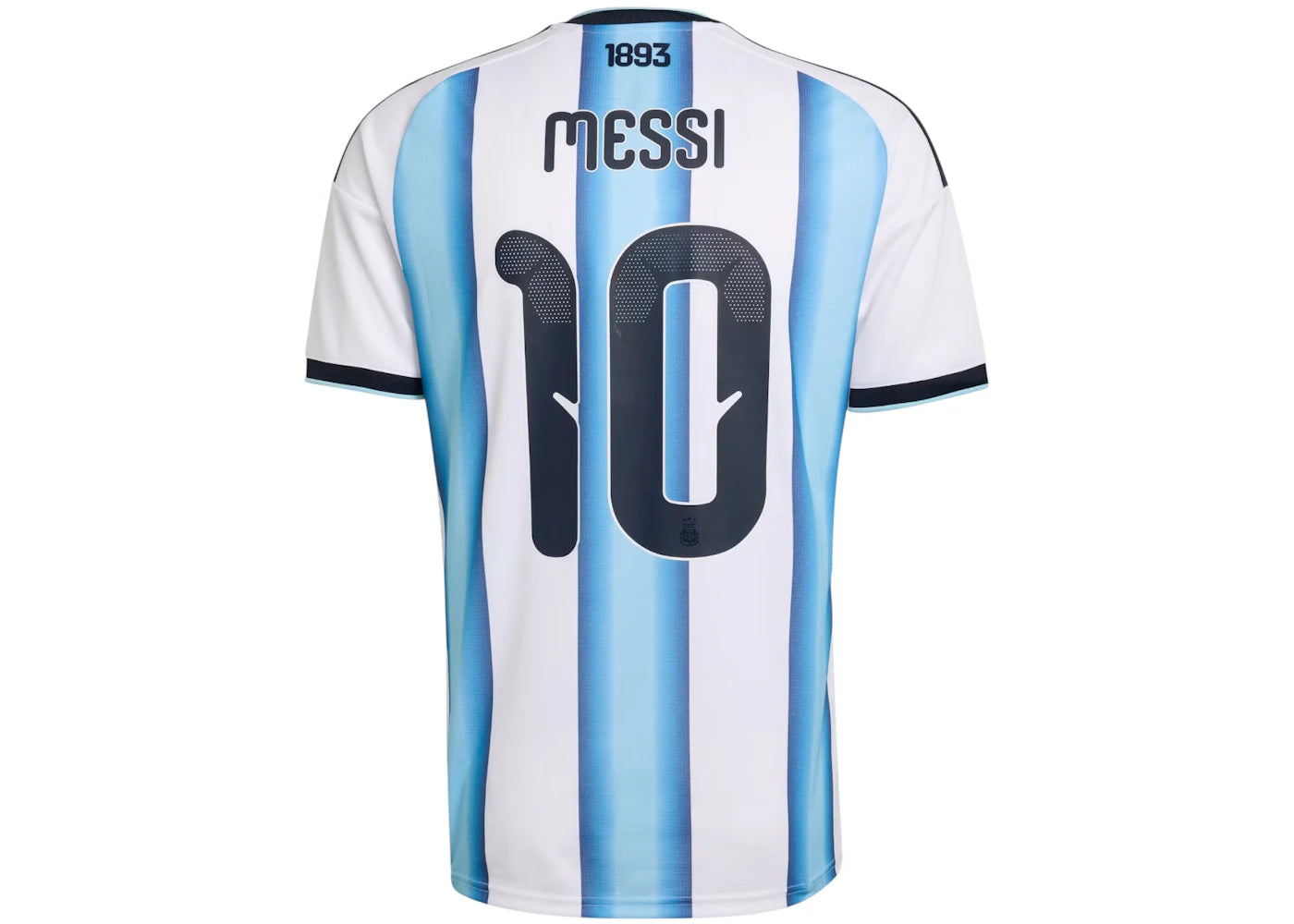 adidas Argentina 26 Home Authentic Messi Jersey White/Icey Blue/Light Blue