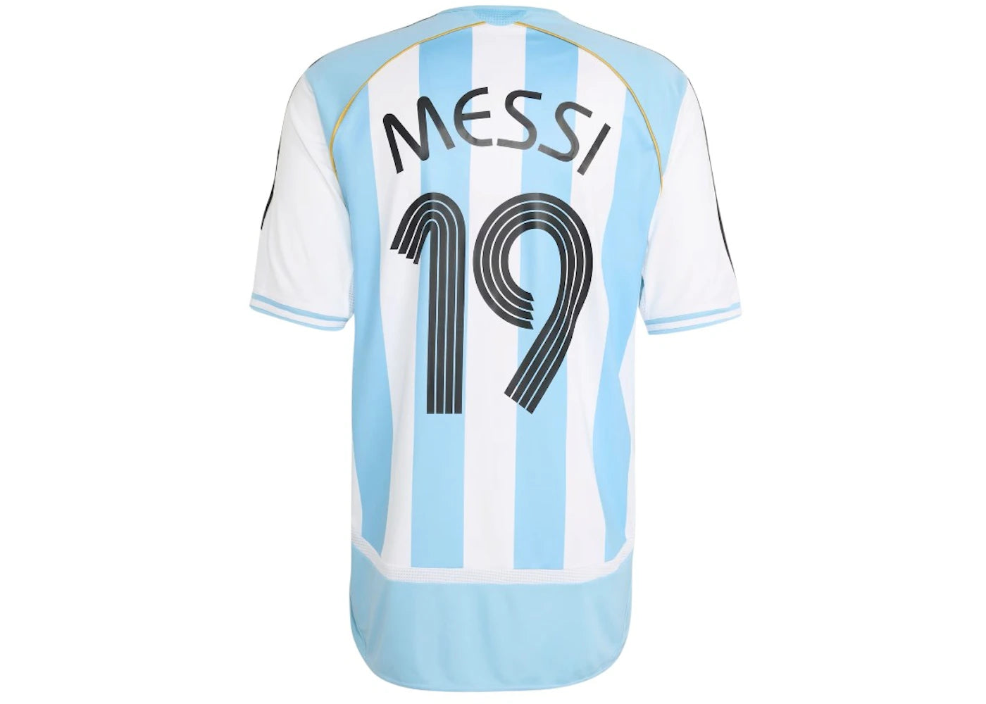 adidas Argentina Home 2006 Messi Jersey White/Clear Blue - vue secondaire A