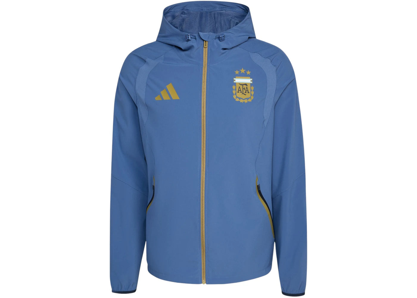 adidas Argentina Tiro Travel Full Zip Windbreaker Crew Blue - vue 360