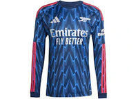 adidas Arsenal 25/26 Long Sleeve Away Jersey Night Indigo Grey Two