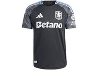 adidas Aston Villa FC 25/26 Away Authentic Jersey Black Glow Blue