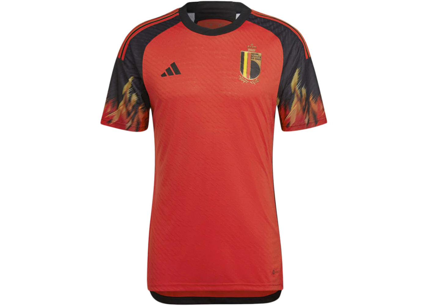 adidas Belgium 2022 Authentic Home Jersey Red - vue 360