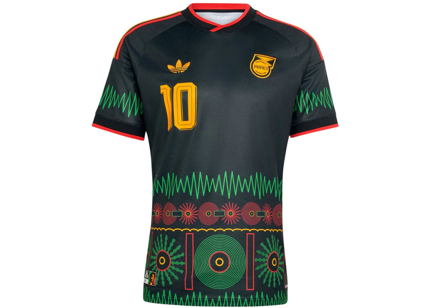 adidas Bob Marley Jamaica 2026 Away Jersey Black - vue 360