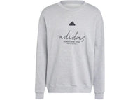 adidas Brand Love French Terry Sweatshirt Medium Grey Heather