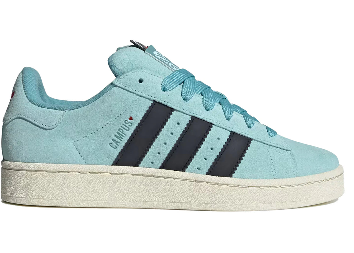 adidas Campus 00s Core Black Semi Flash Aqua - vue secondaire A