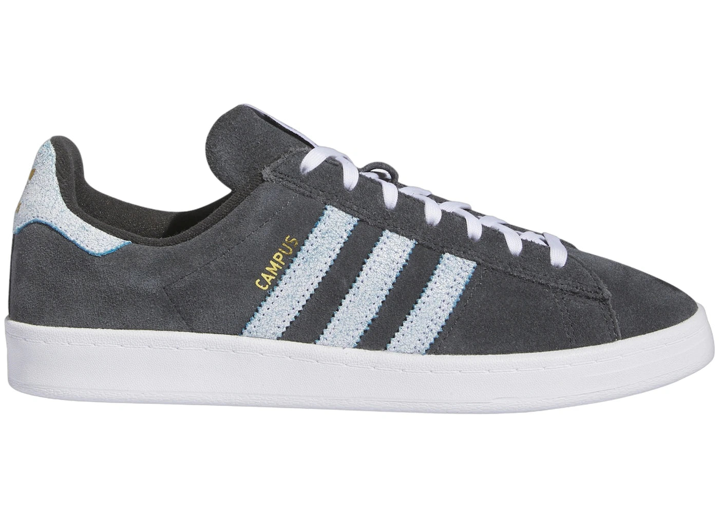 adidas Campus ADV Henry Jones Carbon Cloud White Light Blue - vue 360