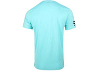 adidas Club Striped Crew Neck Short Sleeve T-Shirt Light Blue