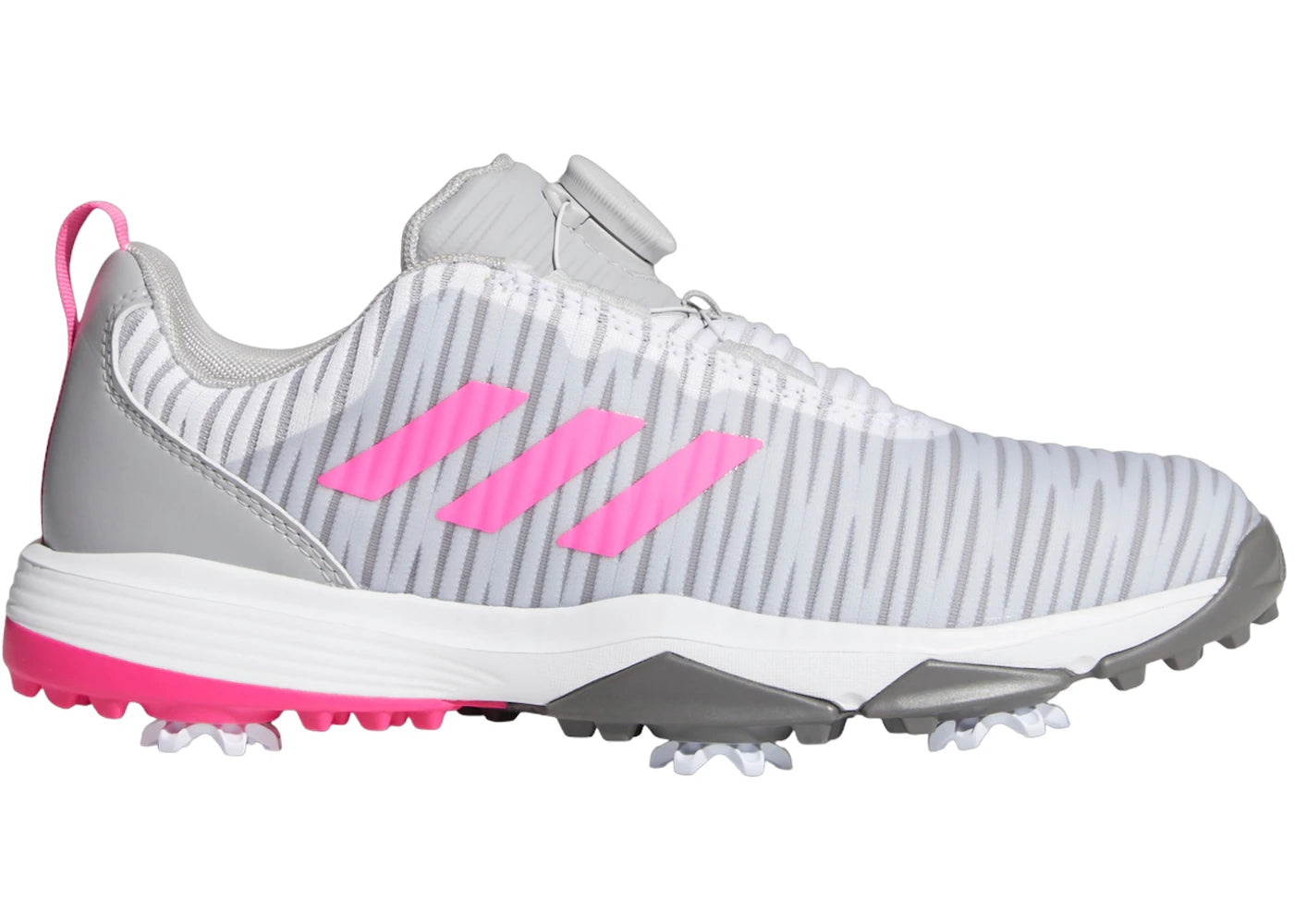 adidas Codechaos BOA Golf Grey Screaming Pink Grey (GS) - vue 360
