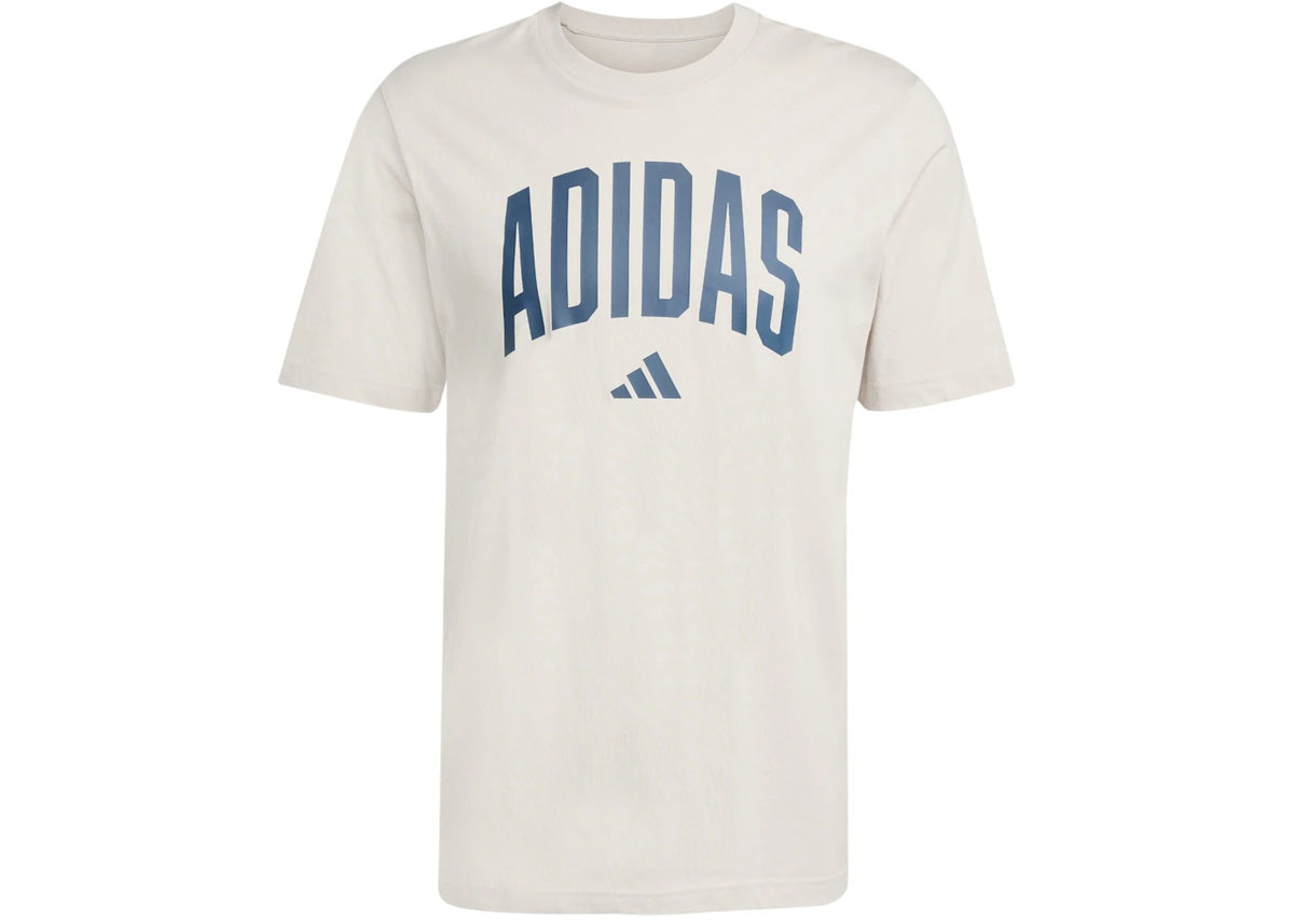 adidas Collegiate Lineage Graphic T-Shirt Beige - vue secondaire A