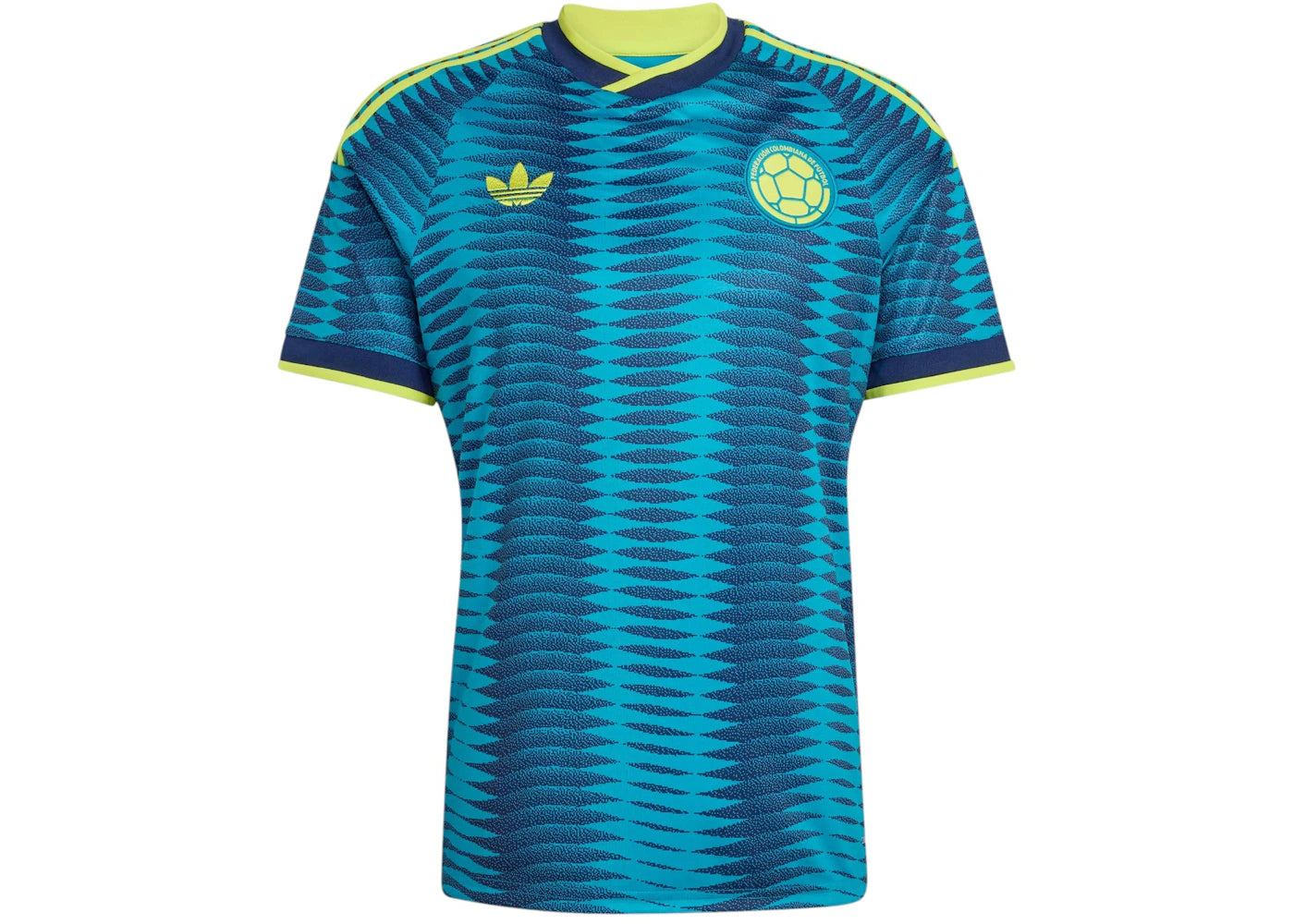 adidas Kolumbien 26 Auswärtstrikot Team Navyblau/Mystery Petrol - vue 360