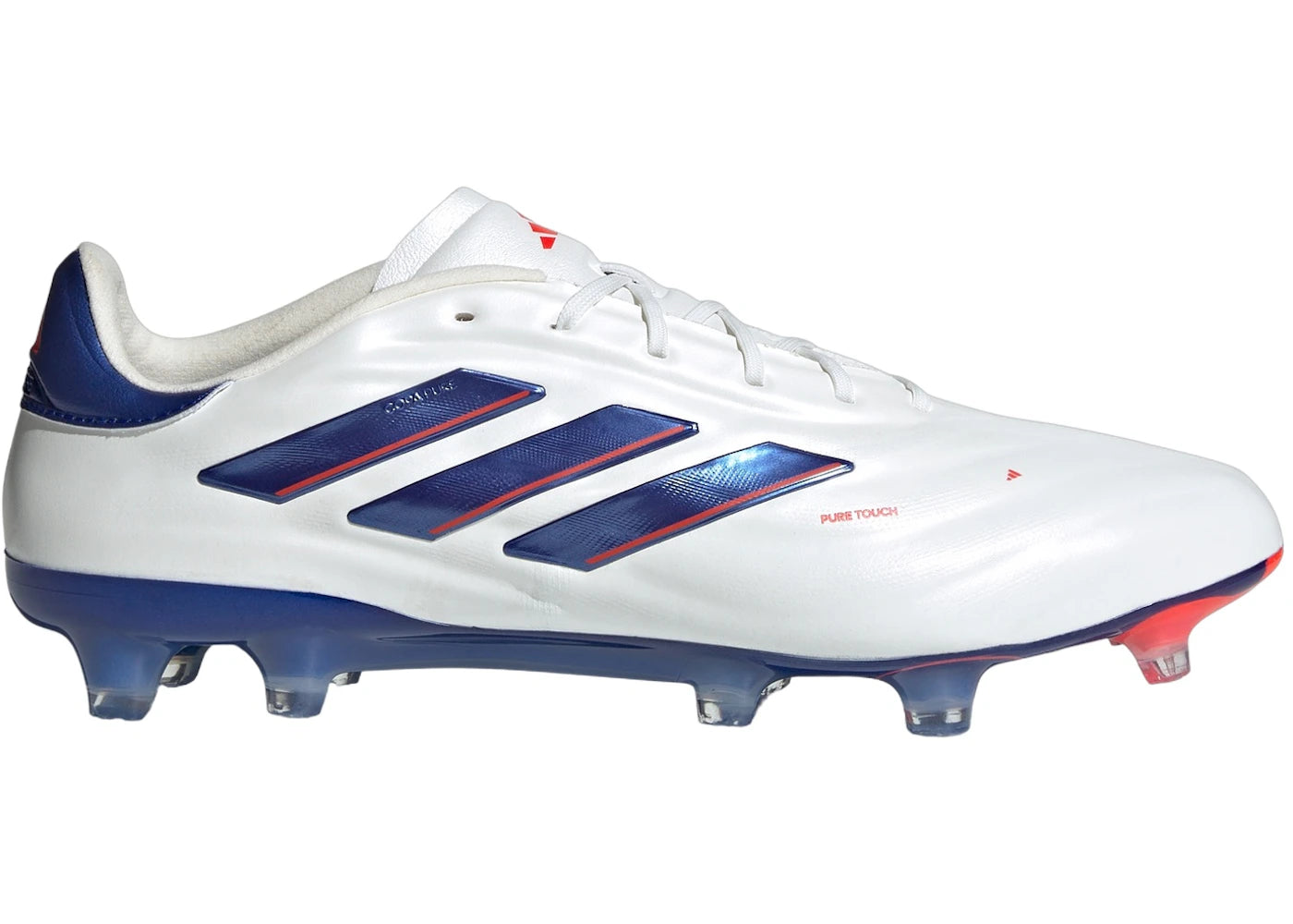 adidas Copa Pure 2 Elite FG Cloud White Lucid Blue Solar Red - vue 360