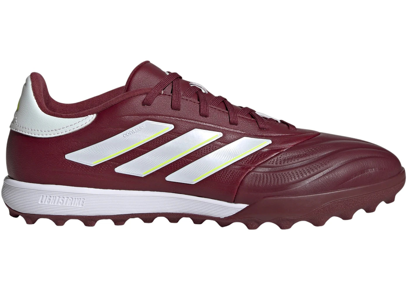 adidas Copa Pure II League Turf Shadow Red Cloud White Team Solar Yellow - vue 360