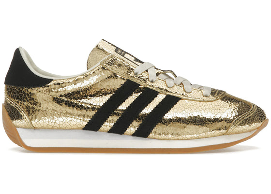 adidas Country OG Gold Metallic Black (Women's) sneakers - authentic adidas shoes