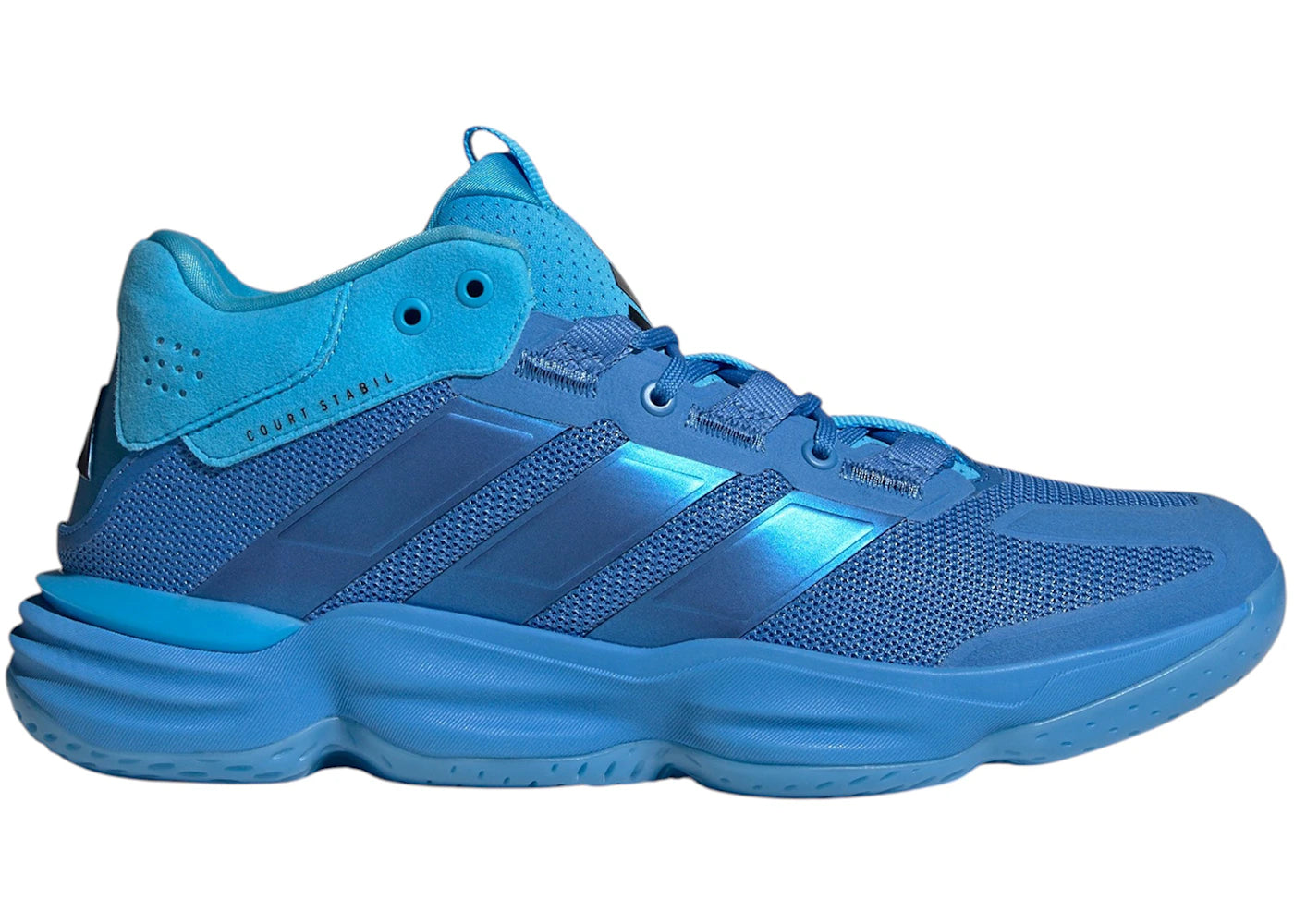 adidas Court Stabil Indoor Ray Blue Lucid Aquamarine - vue secondaire A