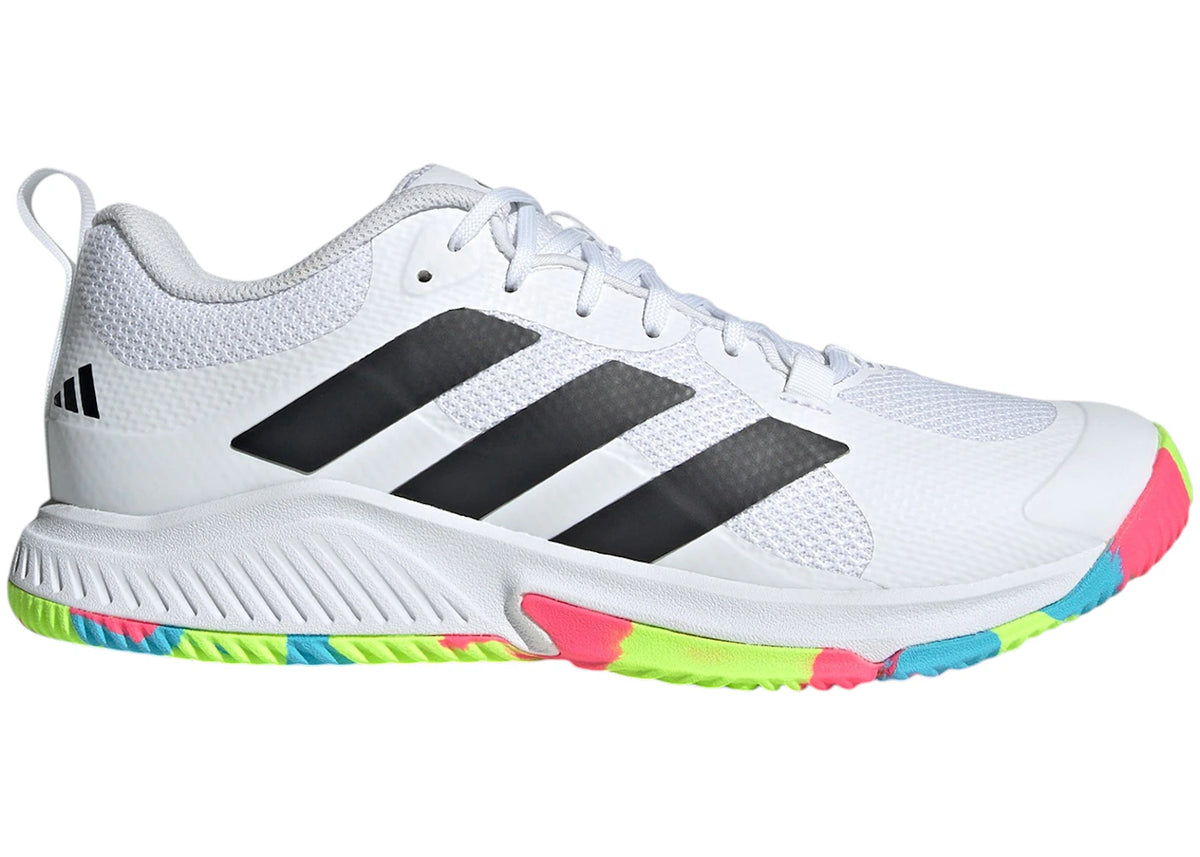 adidas Court Team Bounce 2.0 Cloud White Core Black Lucid Lemon (Women's) - vue 360