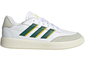 adidas Courtblock White Collegiate Green Utility Yellow - vue 360