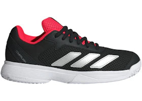 adidas Courtflash White Silver Metallic Black (GS) - authentic adidas sneakers