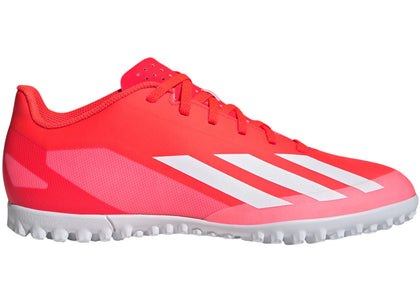 adidas X Crazyfast Club TF Solar Red Cloud White Team Solar Yellow 2 - sneakers view 2
