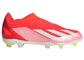 adidas Crazyfast Elite Laceless FG Solar Red Cloud White Team Solar Yellow - vue 360