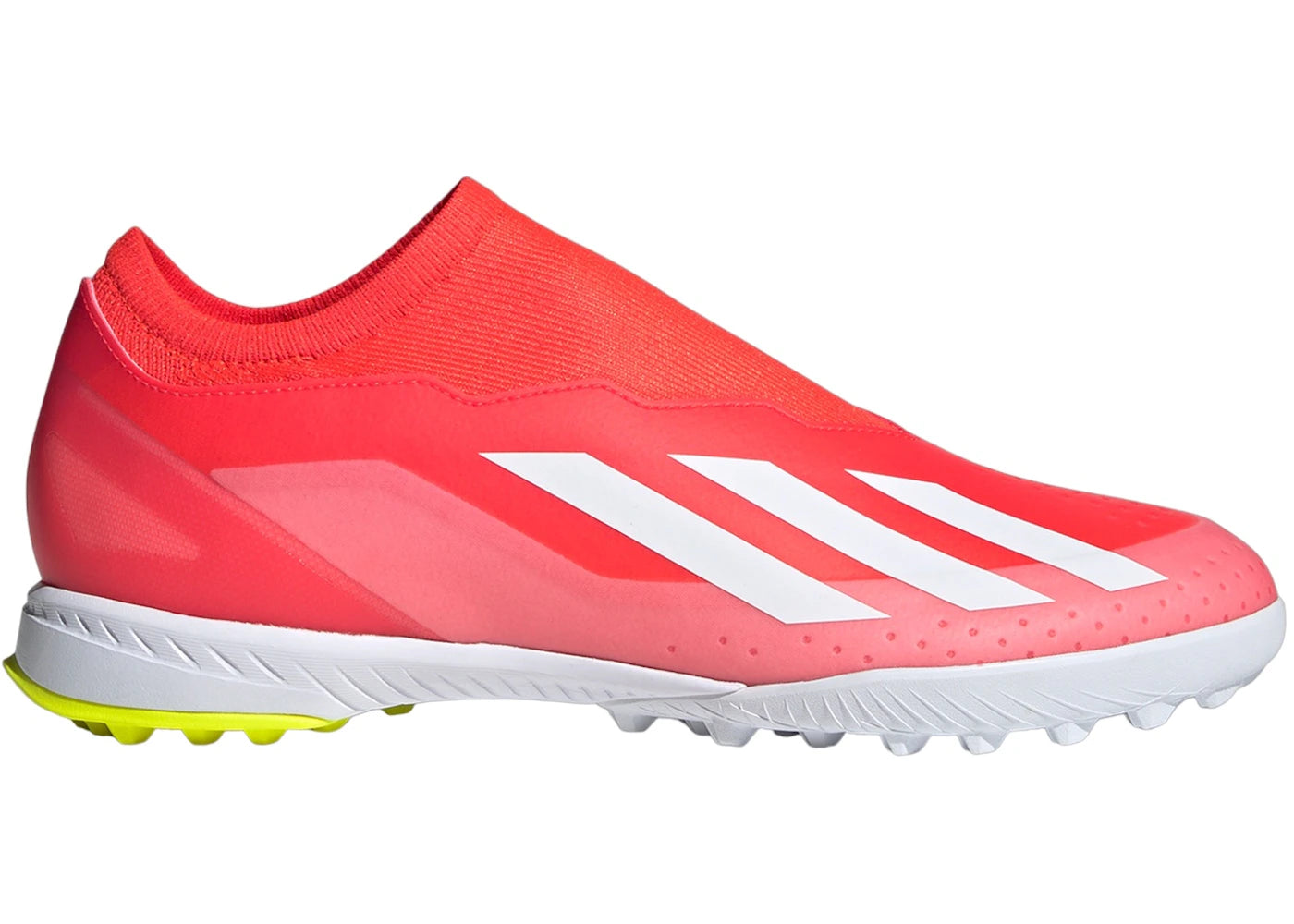 adidas Crazyfast League Laceless Turf Solar Red Cloud White Team Solar Yellow - vue secondaire A