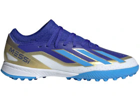 adidas Crazyfast Messi League Turf Lucid Blue Blue Burst Cloud White (GS) - vue 360
