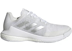 adidas Crazyflight Volleyball Cloud White Silver Metallic (Women's) - authentic adidas sneakers