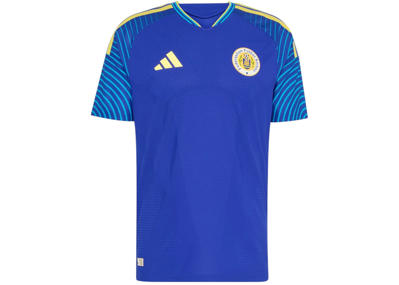 adidas Curacao 26 Home Authentic Jersey Lucid Blue - vue secondaire A