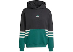 adidas Cutline Hoodie Black Collegiate Green