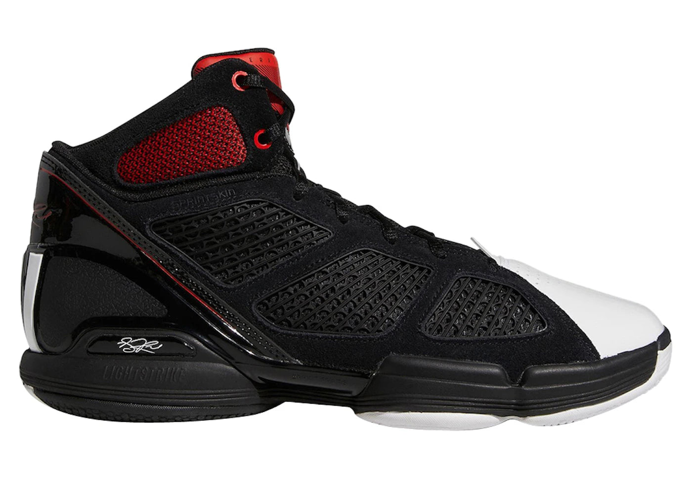 adidas D Rose 1.5 Black White Red - vue 360