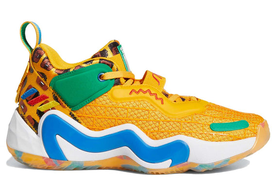 adidas D.O.N. Issue #3 LEGO Yellow Spida (GS) sneakers - authentic adidas shoes