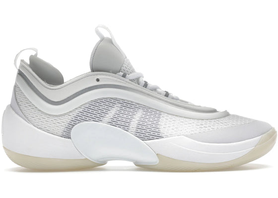 adidas D.O.N Issue #6 Triple White Cloud White Silver Metallic sneakers - authentic adidas shoes
